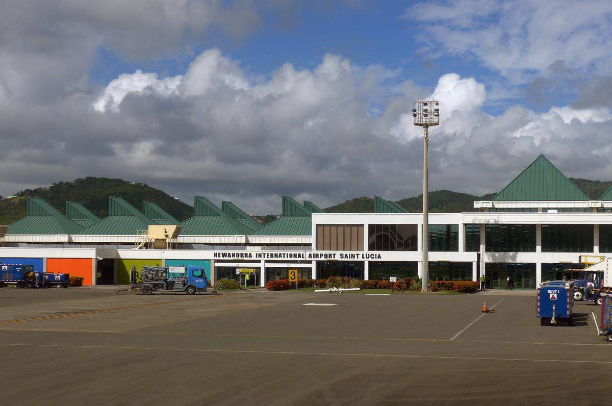 Hewanorra International Airport in St. Lucia