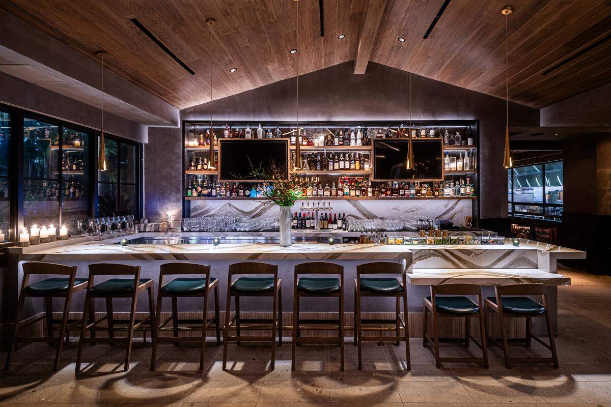 One of the bars at The Amalfi Llama restaurant in Aventura.