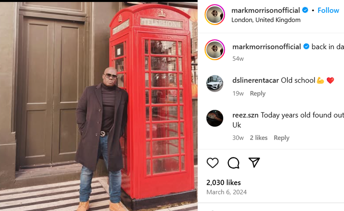 British singer Mark Morrison