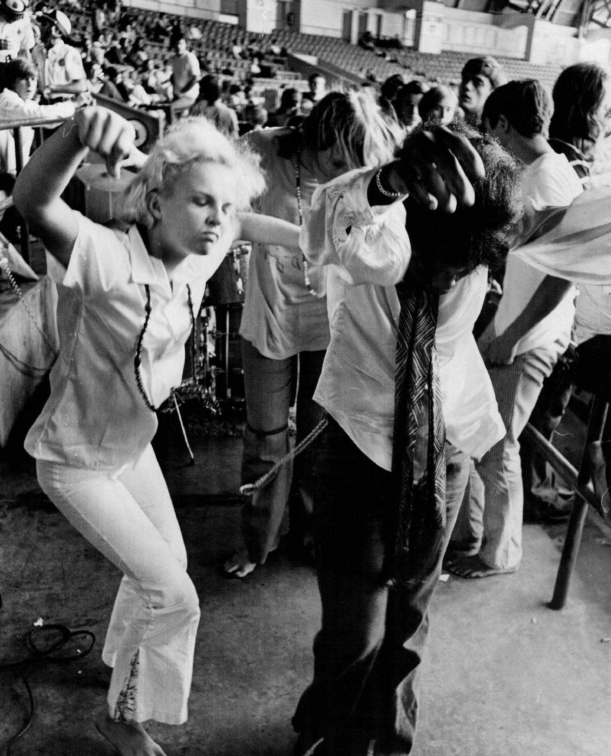 Hippies at the Love-In in 1969..