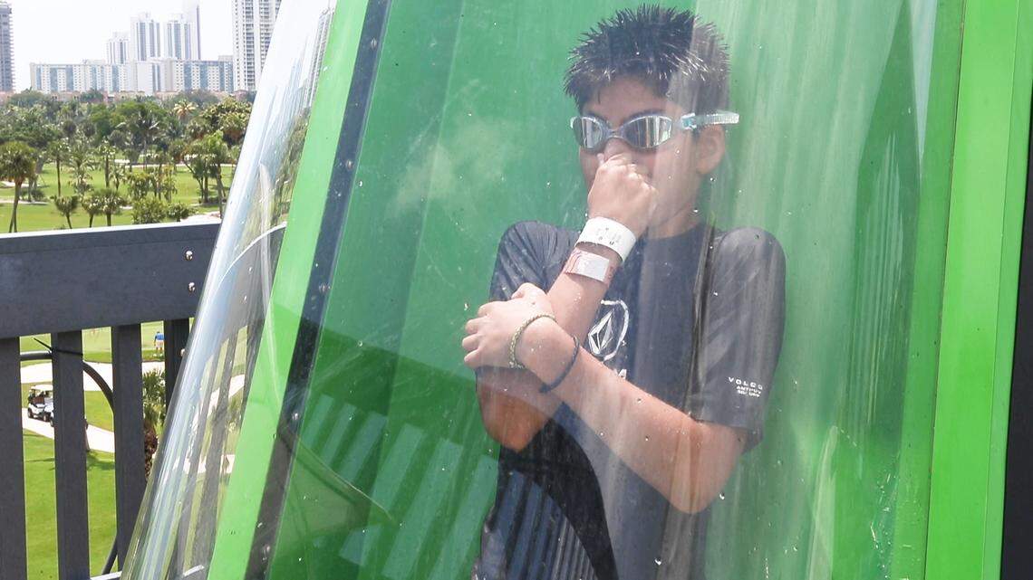 Welcome to the Aqua Drop. Hold your nose and cross your legs.