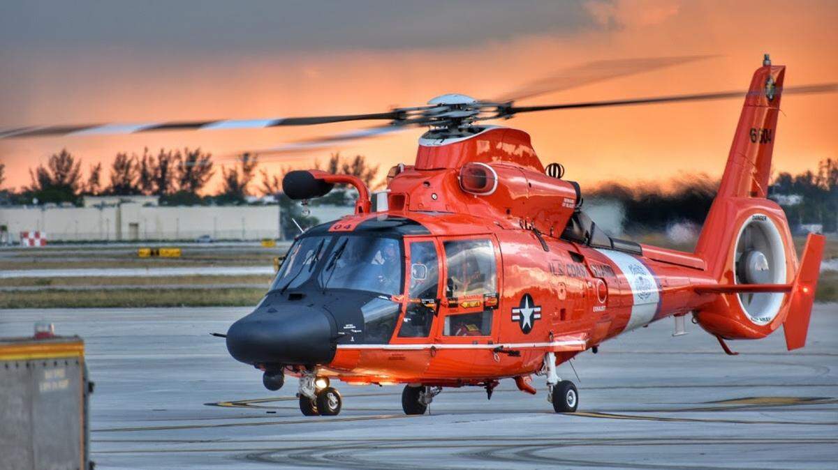A Coast Guard helicopter crew rescued two teenagers offshore Big Coppitt Key on Tuesday, April 23, 2019.