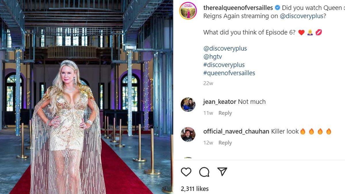 The so called Queen of Versailles Jackie Siegel/Instagram screenshot