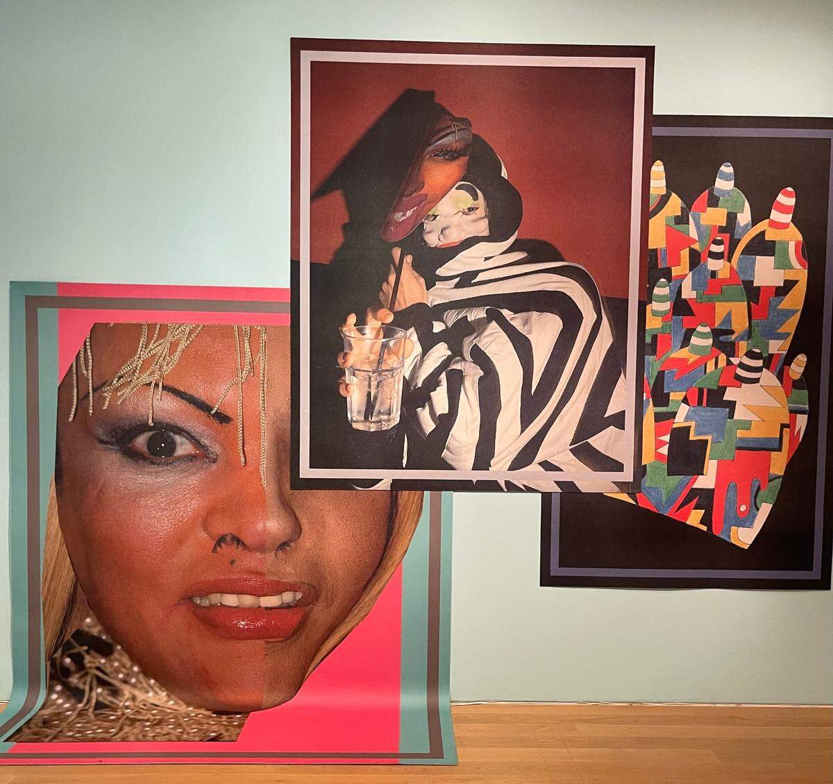 Artwork on display at “Open Storage: Selections from the Collection & Works on Loan,” an art show at The Bass in Miami Beach.