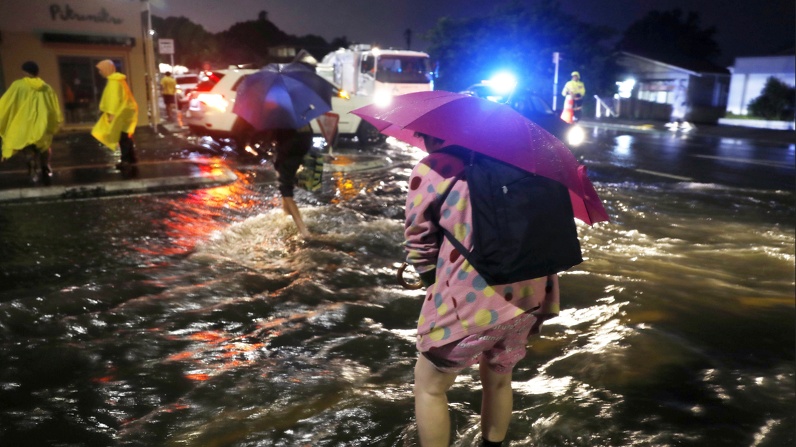 Storms poured a summer’s worth of rain on New Zealand’s largest city, and more rain is expected. Videos show the record breaking flooding.