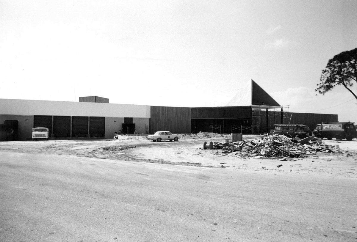 Before its opening in 1970, the Gold Triangle store on North Kendall Drive, in the Dadeland area.