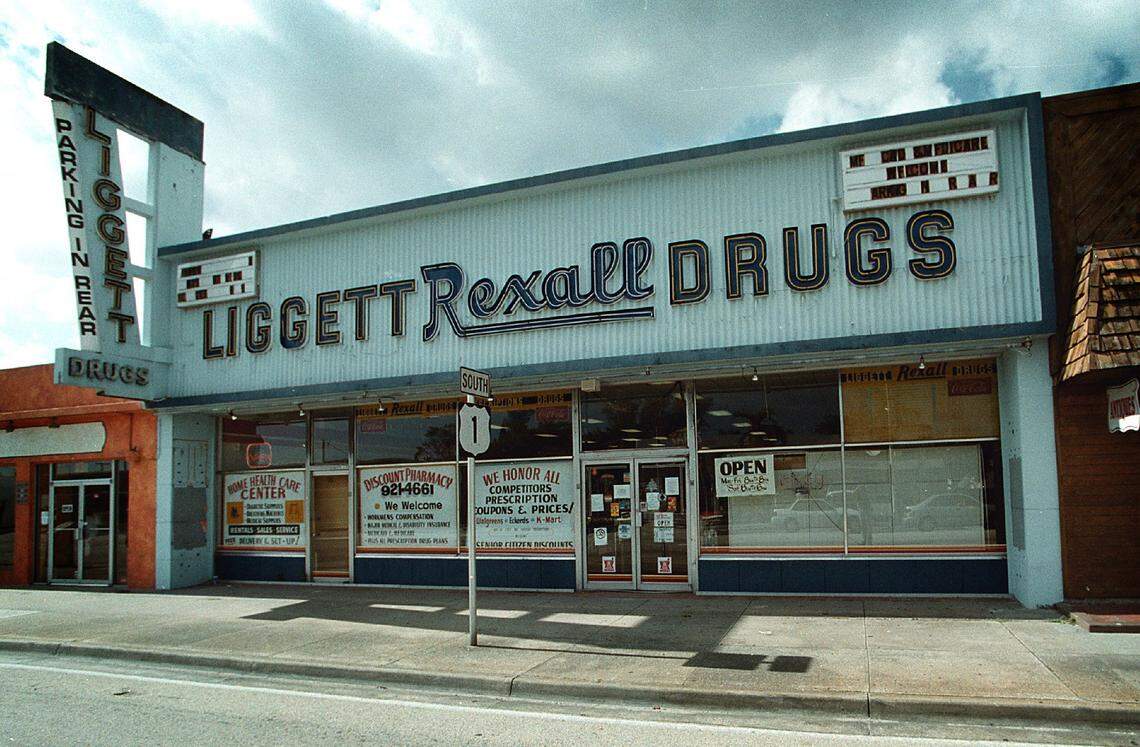 An old-fashioned drugstore is still operating on Federal Highway in Dania Beach.