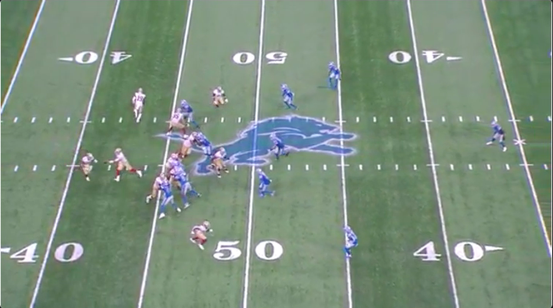 Second screenshot of outside zone handoff