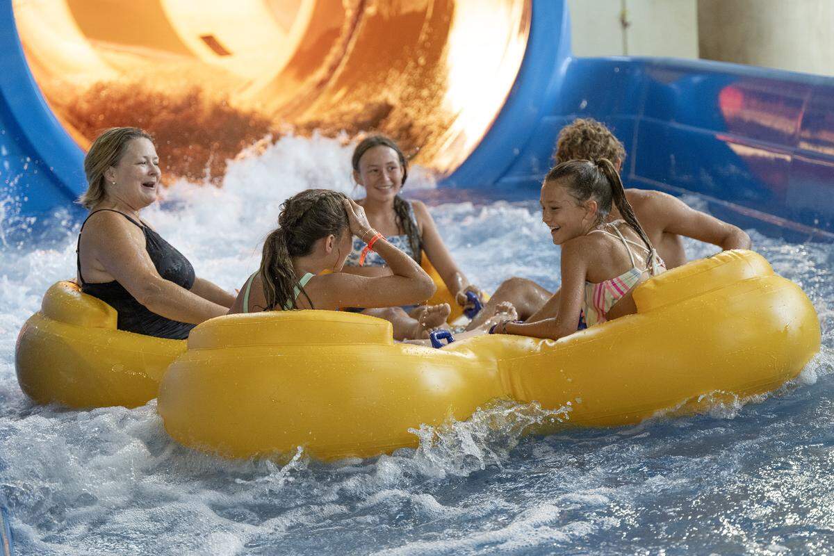 Escape the sun completely at this massive indoor waterpark where kids (and grown-ups) can splash all day in rain or shine.