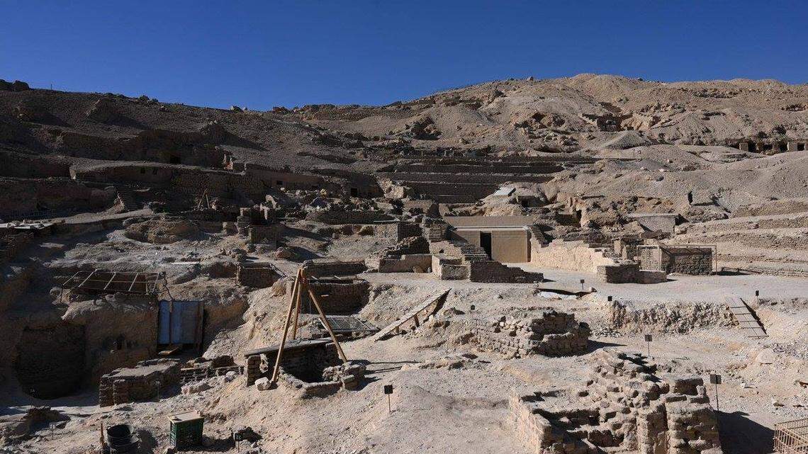 Archaeologists in Luxor opened the tombs of Djehuty and Hery, two royal officials, after years of excavations and restoration, photos show.