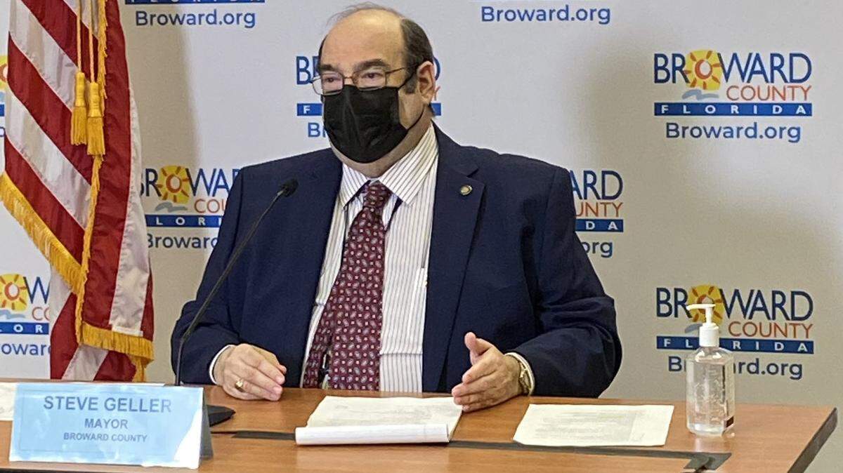 Broward County Mayor Steve Geller has issued a curfew from Christmas Eve to Jan. 4 as the county has seen novel coronavirus cases spiking throughout the month.