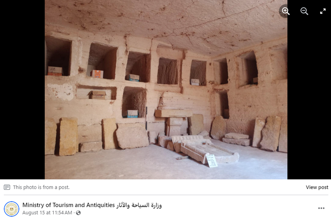 The tombs were filled with artifacts and ornately carved altars, officials said.
