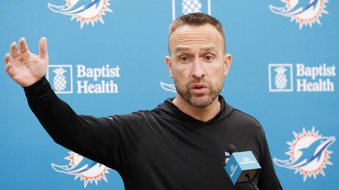 What Dolphin coach Jeff Hafley told reporters after Sunday’s opener in Las Vegas