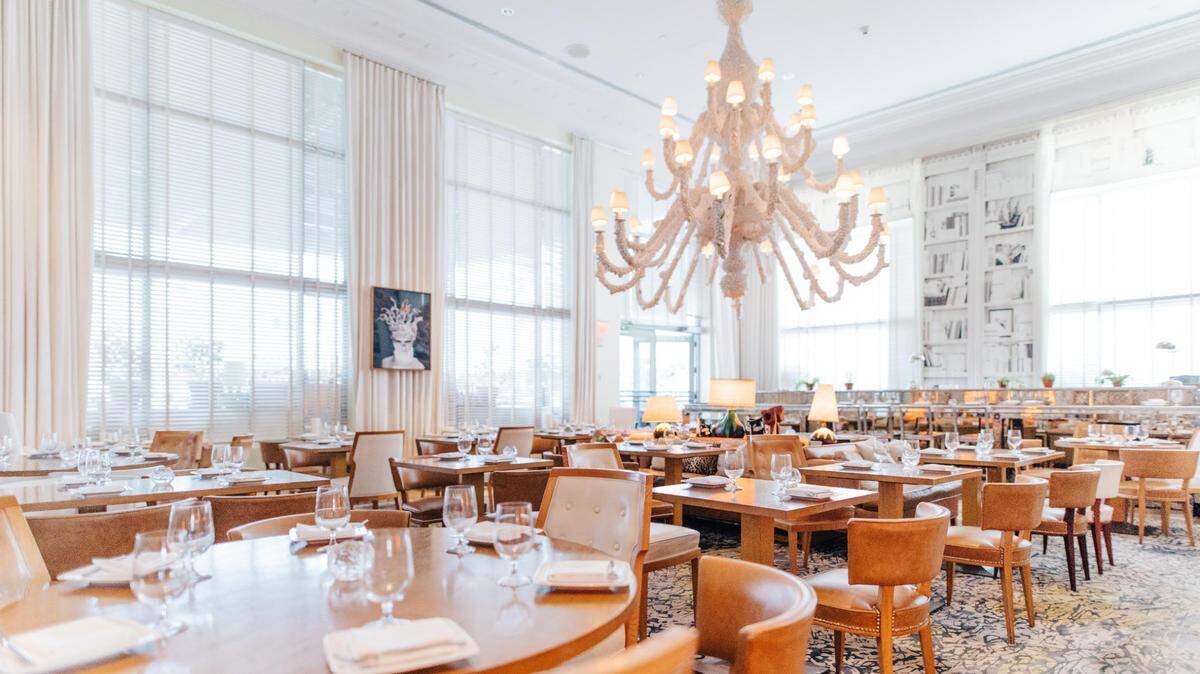 The interior of Elceilo at the SLS South Beach, which just opened in the former space of The Bazaar by José Andrés.