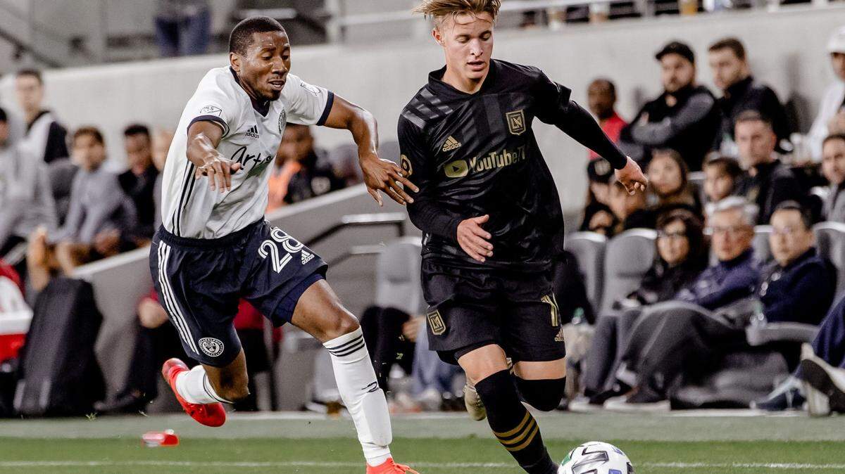 Inter Miami acquired 20-year-old mifielder Bryce Duke (right) from Los Angeles FC in exchange for $100,000.