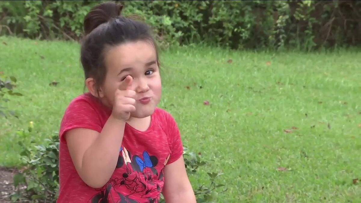 Mesha Farland, 4, is credited with saving her family from a fire in their Jacksonville home when she alerted her parents to the flames on Aug. 30, 2018.
