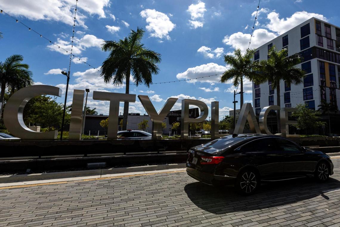 The entrance to CityPlace Doral on Saturday, April 6, 2024. A gunman and a security officer were shot dead and seven others were injured in a shootout involving police at a Doral nightclub early Saturday.