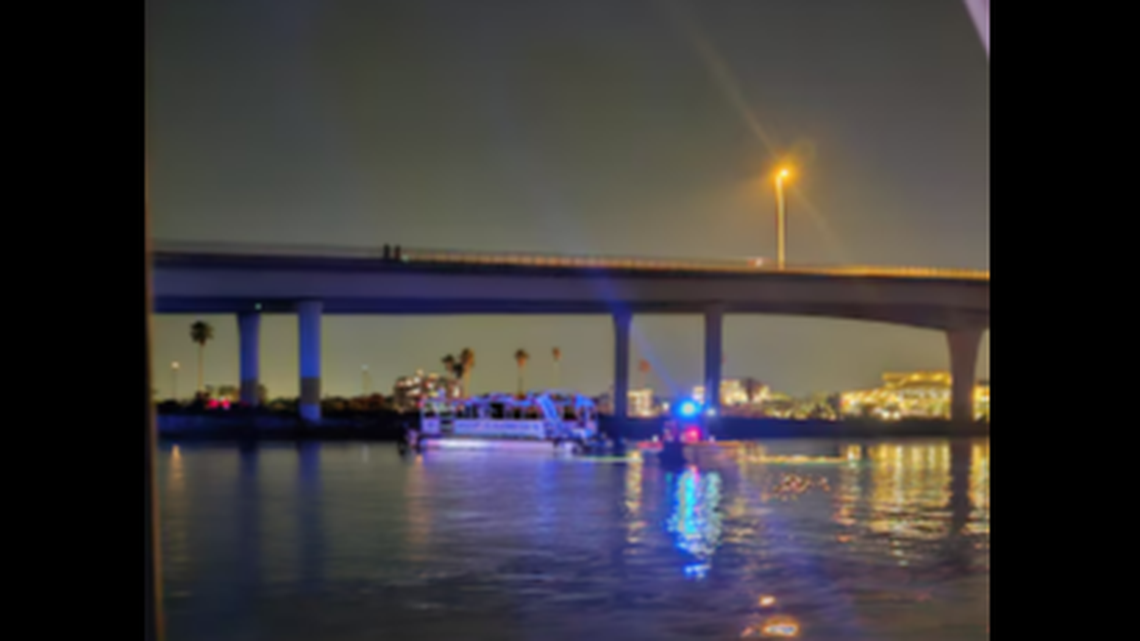 The collision happened around 8:45 p.m. Sunday, April 27, near the Memorial Causeway bridge in Clearwater, Florida, police said.