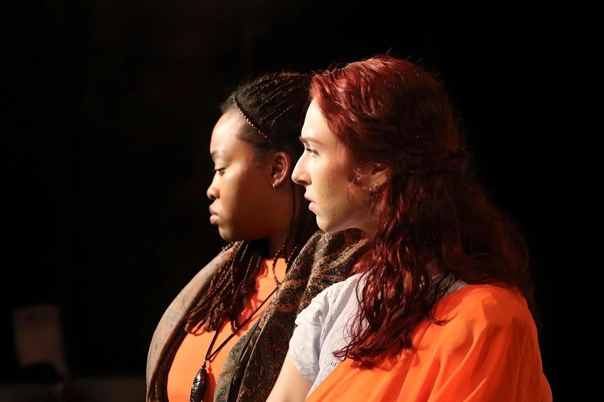 Ruki Etti and Lucy Lopez play the supportive women in the LakehouseRanch world premiere of Erin Proctor’s ‘Plague Play.’