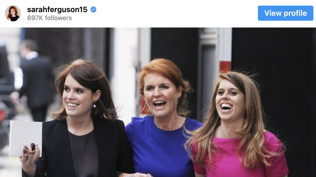 Sarah, Duchess of York, (center) was diagnosed with two forms of cancer in one year.
