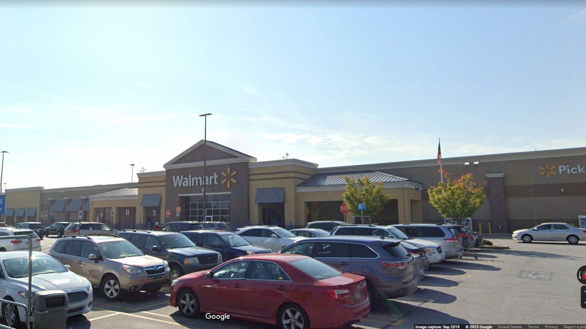 The Walmart Supercenter in King of Prussia, where police said a woman was kidnapped during a carjacking.