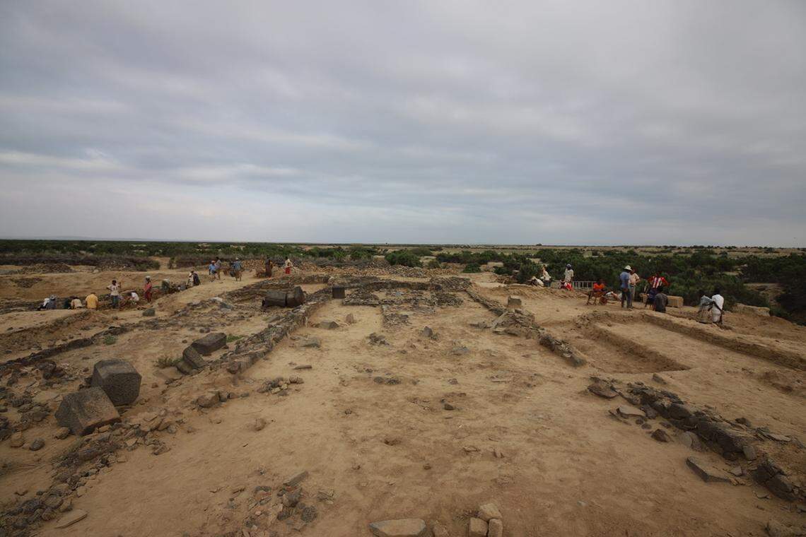 Excavation site of one of the churches in Adulis.