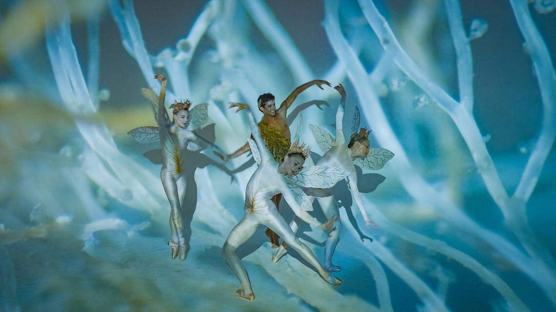 Miami City Ballet dancers will perform “A Midsummer Night’s Dream” by George Balanchine as part of the upcoming arts season.
