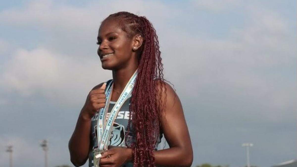 Somerset Academy’s Aleesa Samuel won three state titles last season — the 100 hurdles, 100-meter dash and 200-meter dash.