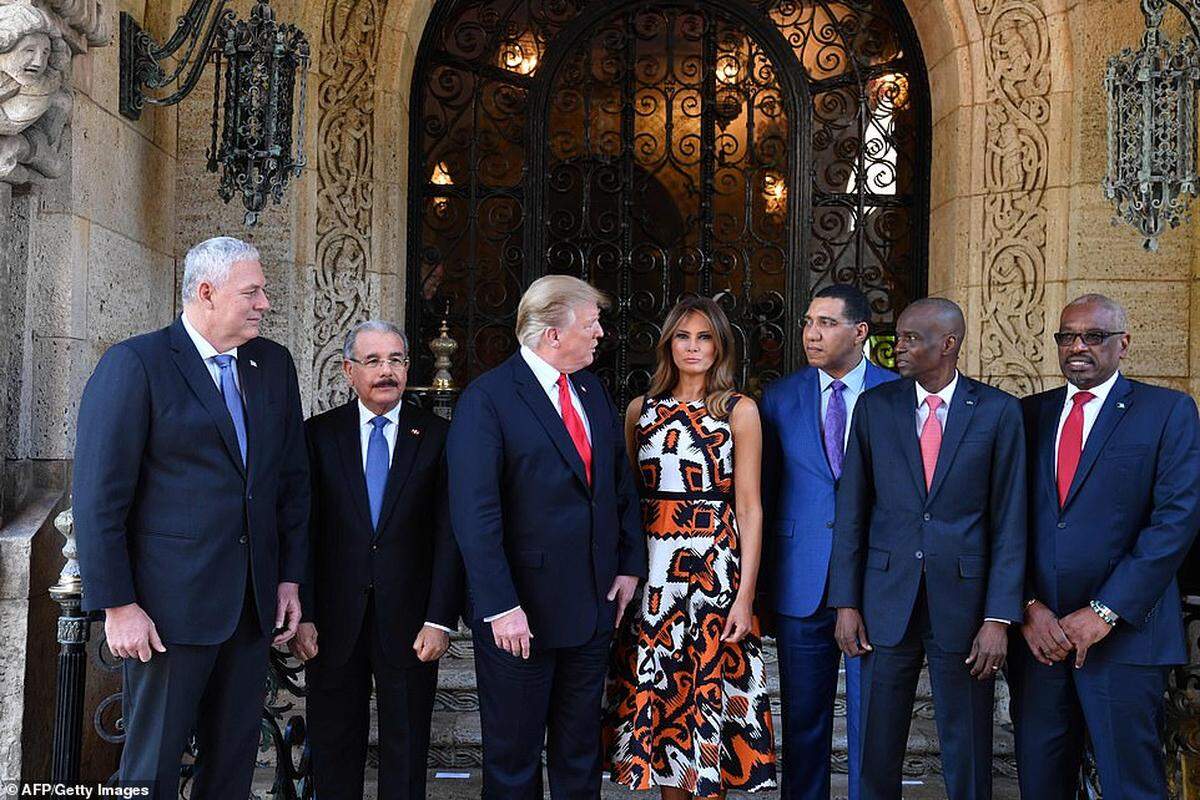 President Trump and the first lady, Melania Trump, hosted Caribbean leaders at Mar-a-Lago in Palm Beach in March 2019. The meeting was Trump’s appreciation to the incoming chair of Caricom, St. Lucia, along with the leaders of the Dominican Republic, Jamaica, Haiti and the Bahamas for their support with Venezuela.