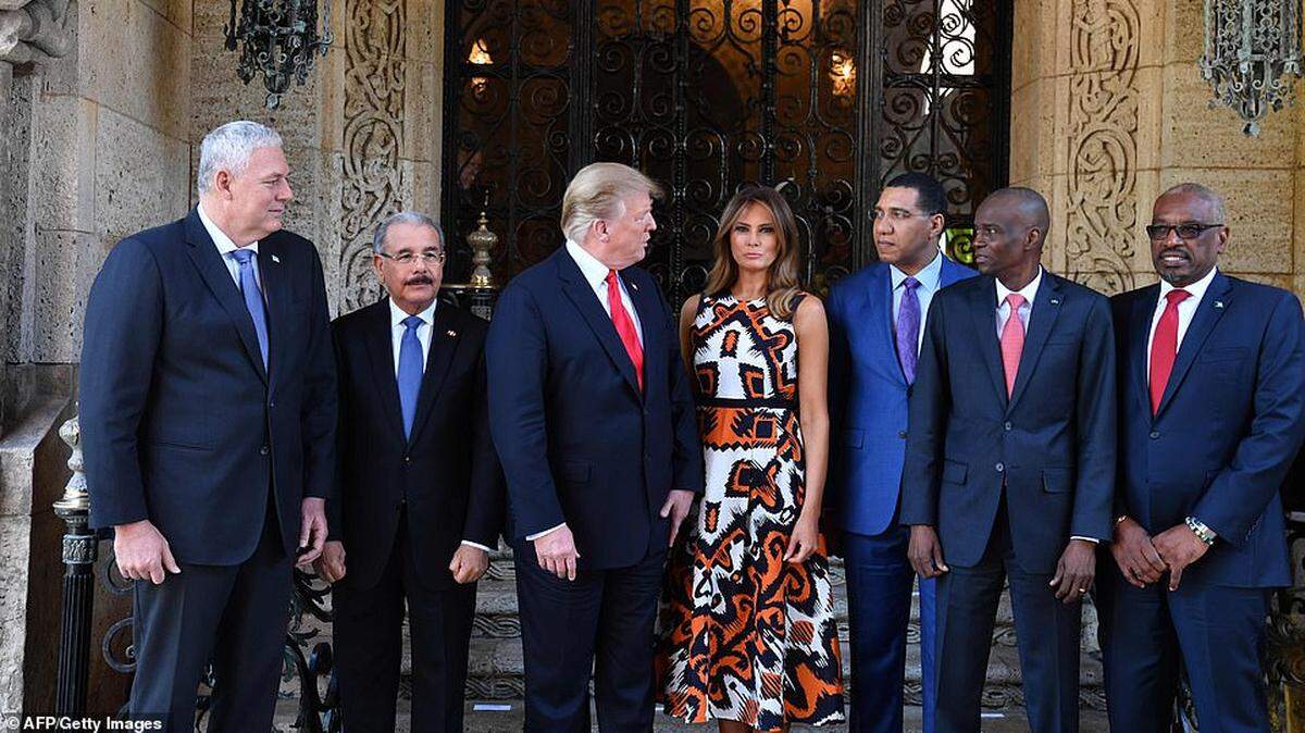 President Trump and the first lady, Melania Trump, hosted Caribbean leaders at Mar-a-Lago, in Palm Beach, in March.
