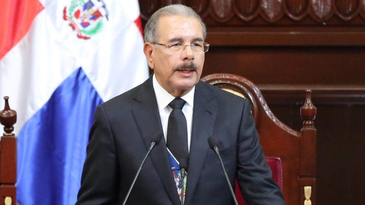 Danilo Medina, the president of the Dominican Republic