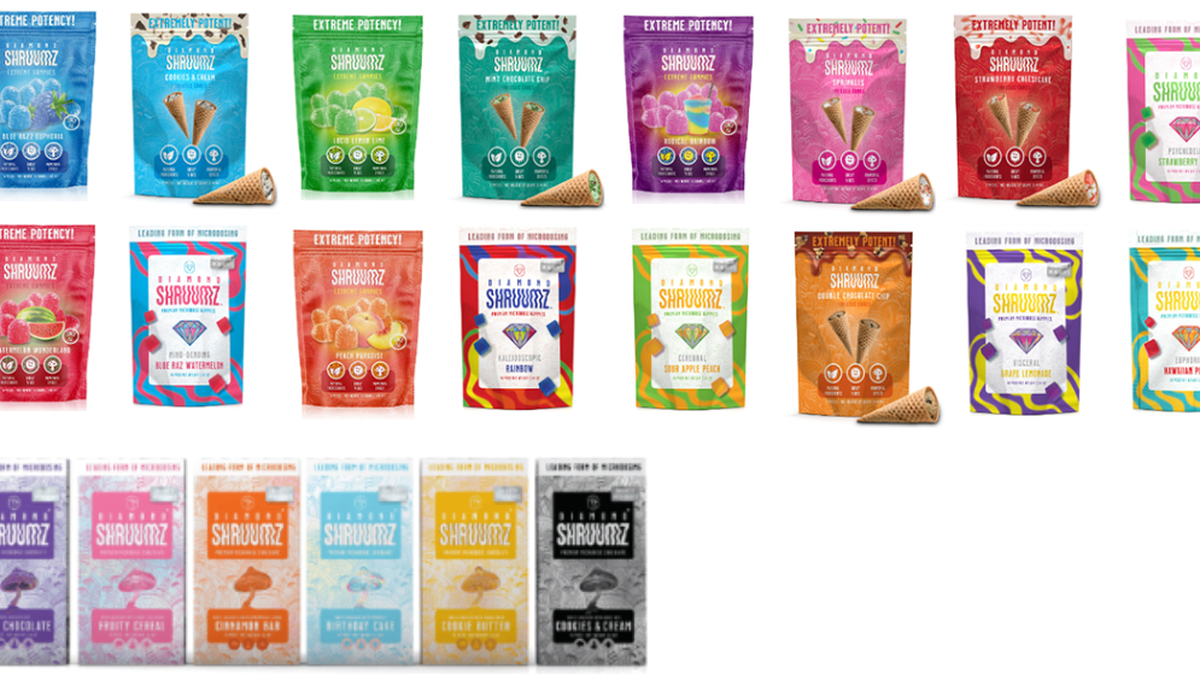 The many varieties of Diamond Shruumz the FDA recommends avoiding until illnesses in eight states are investigated.