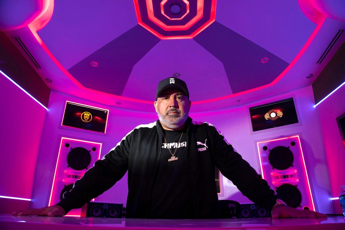 Rich Mendez, CEO of Rich Music Inc, at his studio in Wynwood on Thursday, January 2, 2020. Mendez is fighting a stiff prison sentence in Texas for a white-collar crime.
