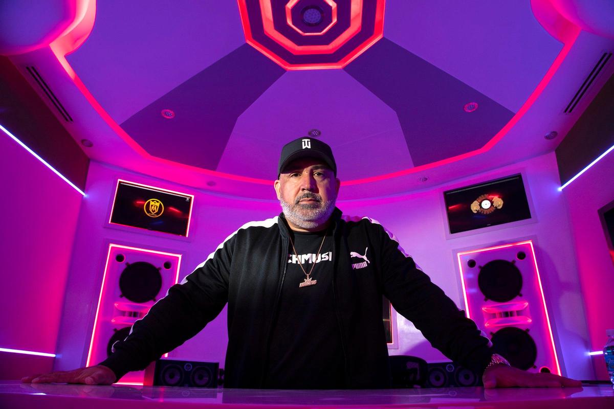 Rich Mendez, CEO of Rich Music Inc, at his studio in Wynwood on Thursday, January 2, 2020. Mendez is fighting a stiff prison sentence in Texas for a white-collar crime.