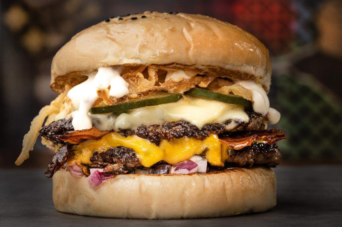 One of the many creations at La Birra Bar, which has almost 40 different varieties of burger and vegetable-based options.