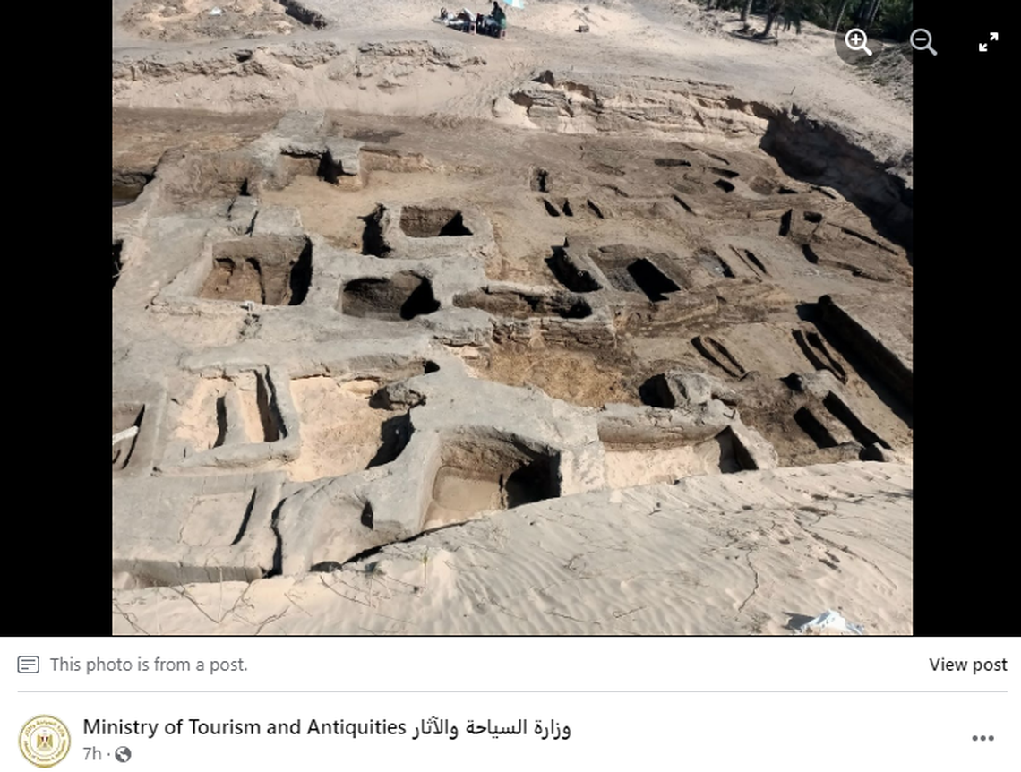 63 graves from the Late Ages were discovered, mostly tombs with a few simple burials, officials said.