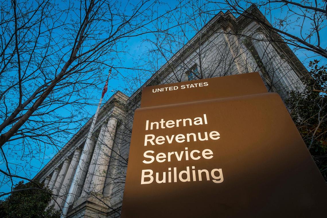 The headquarters of the Internal Revenue Service (IRS) in Washington, D.C. The agency is sending Economic Impact Payments of up to $1,200 during the coronavirus pandemic, and has erroneously sent some to deceased people.