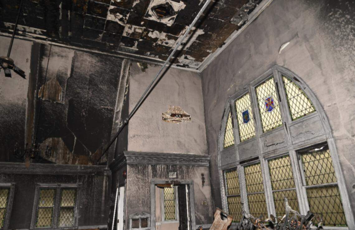 Damages from the December 28, 2020 “MLK Church” fire in Springfield, Massachusetts.