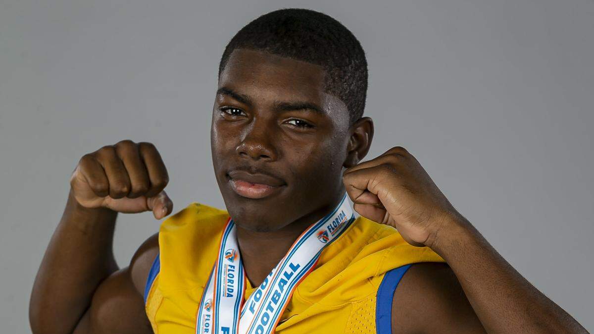 Kamren Kinchens, Miami Northwestern Senior High, Football. All-Dade players photographed at the Miami Herald and el Nuevo Herald studios in Doral, Florida on Friday, January 15, 2020.