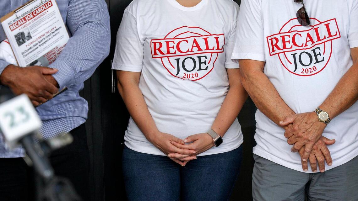 They want to recall Joe Carollo. City said the petitions were late. Now they’re suing.