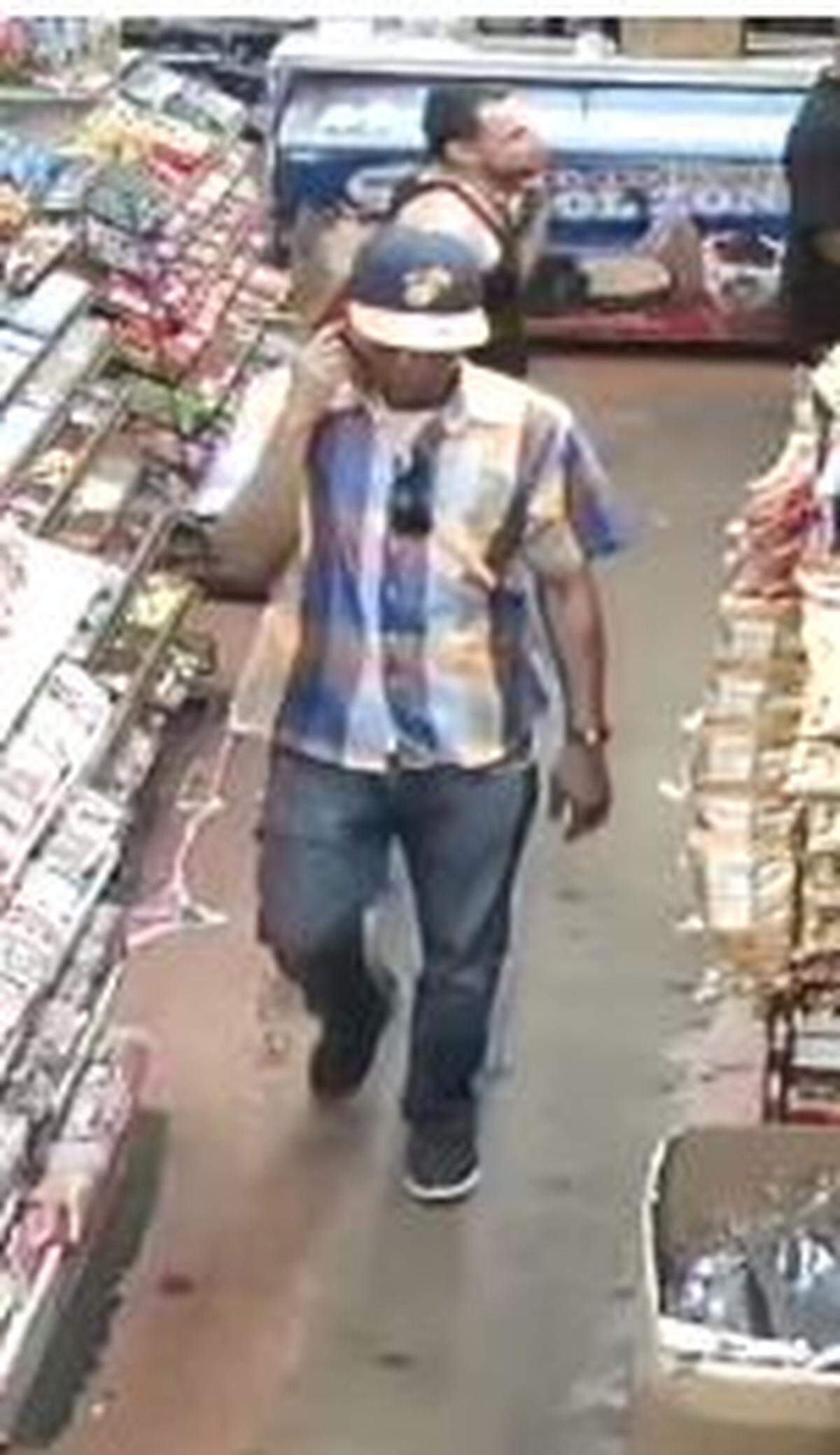 Another surveillance camera still of the lead suspect in the Friday night shooting in Pompano Beach
