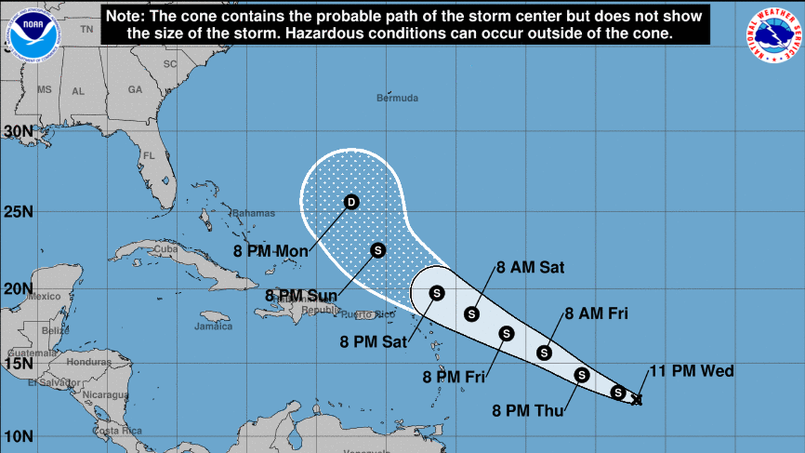 A new depression in the Atlantic could become Tropical Storm Josephine this week