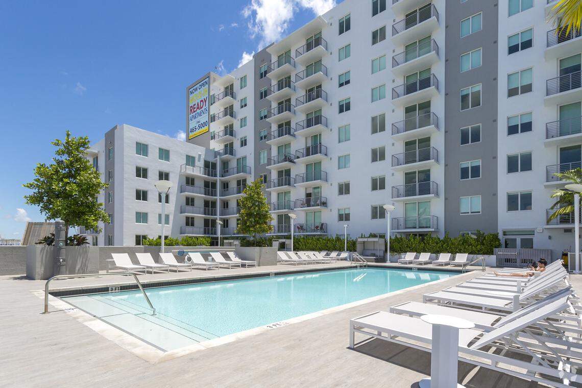 José Milton family and United Property Management donated 300 apartments for Jackson Health System staff to use during the coronavirus pandemic. Pictured, Brickell West Apartments, one of the properties with units.