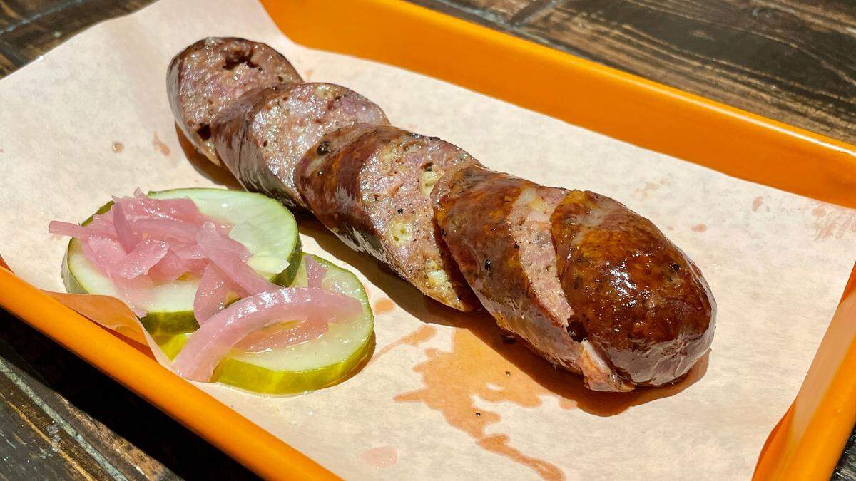 Timba sausage at Smoke & Dough in west Kendall