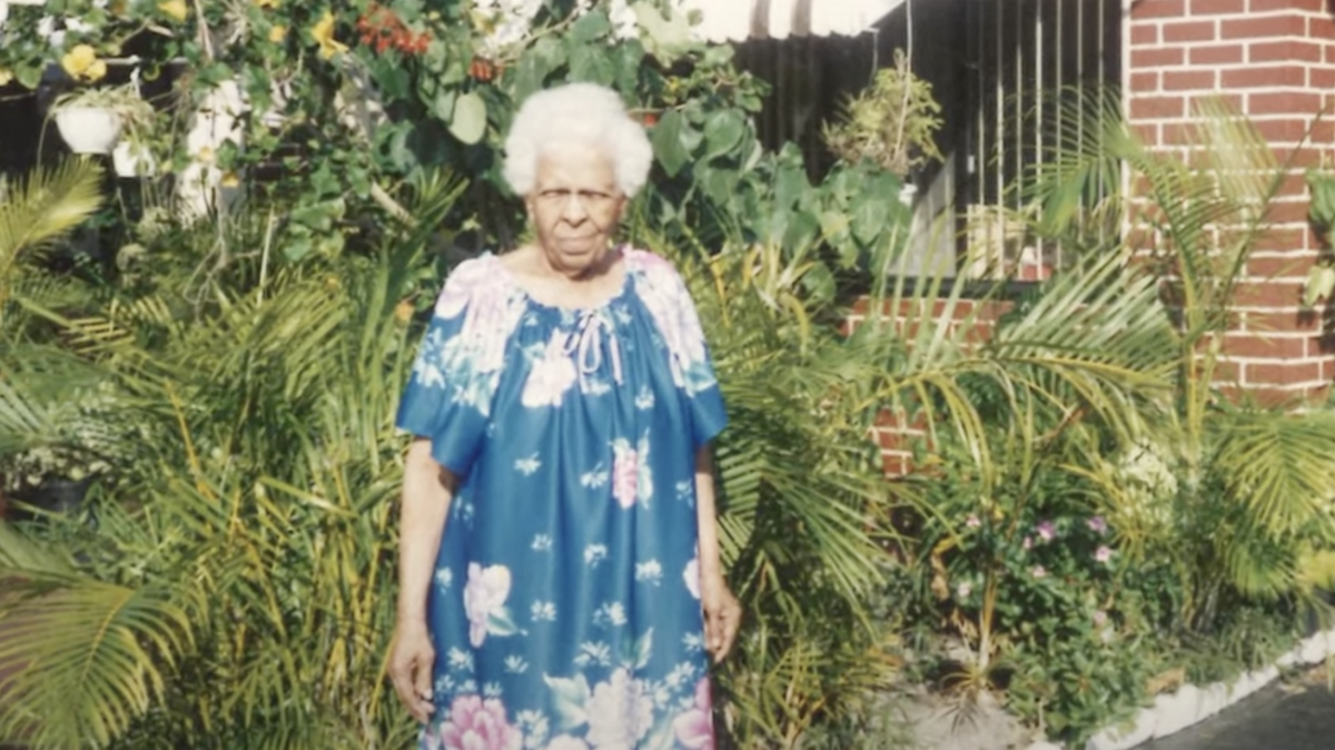 A screenshot of a photo of Lillian DeCloe, 89, who was murdered in April 1994.