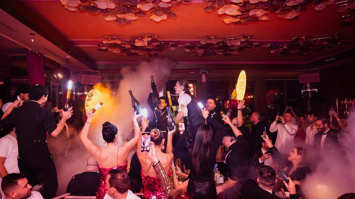 A bottle parade is always a party at Marion, the Brickell supper club now celebrating its 10th anniversary.