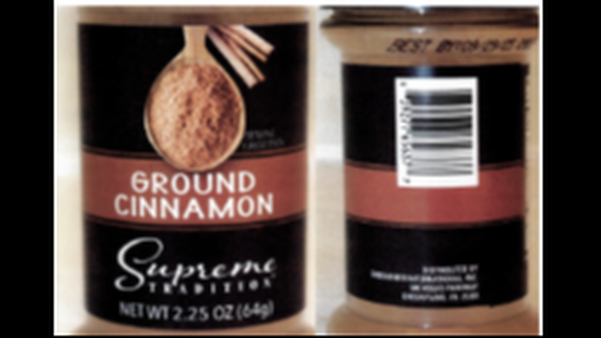 Supreme Tradition Ground Cinnamon sold at Dollar Tree and Family Dollar stores.