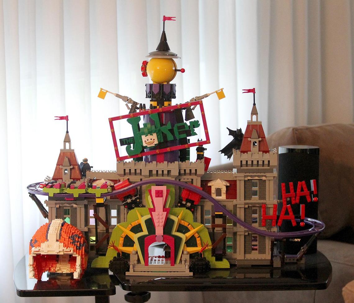 Stu Blumberg’s Lego version of the Joker’s house from ‘Batman.’