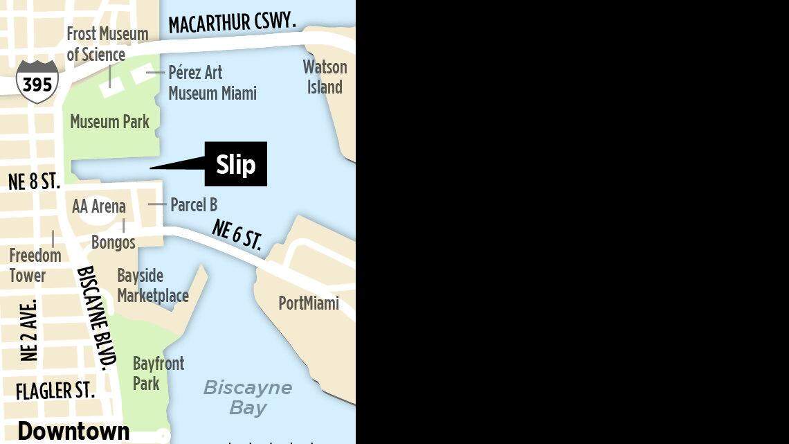 Soccer on the slip? Gimenez has asked Beckham’s group to consider building its soccer stadium by filling in a large boat slip downtown.