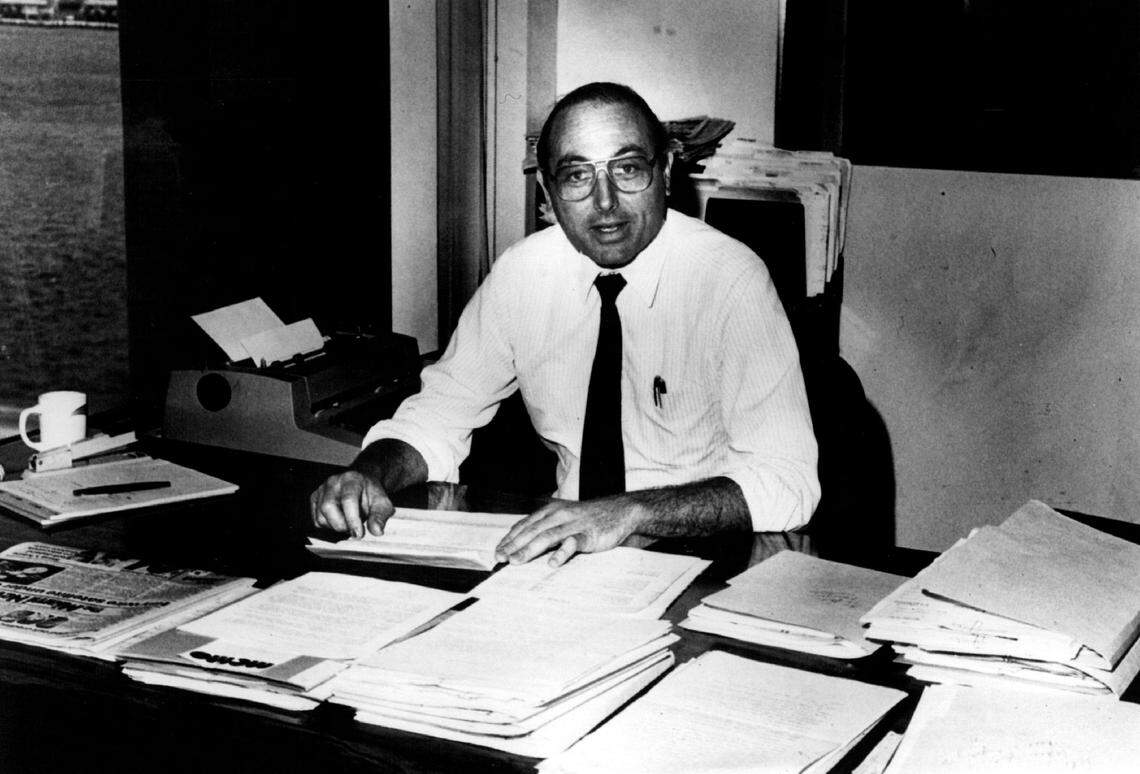 Former Miami Herald managing editor Pete Weitzel, shown in an undated Miami Herald file photo, has died at age 88. The Herald won eight Pulitzer prizes and numerous other national and regional awards during his tenure.